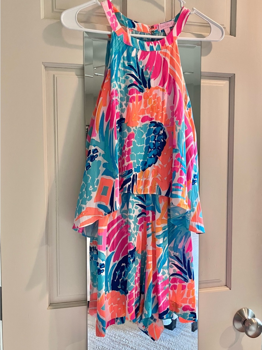 Lilly Pulitzer Vibrant Tropical Romper with Pineapple Print Size 2